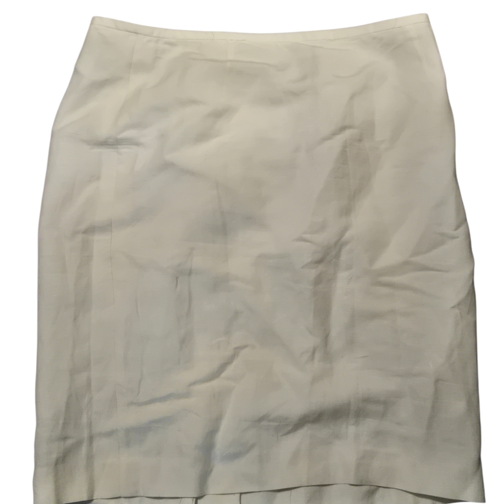 Calvin Klein Elegant White Pencil Skirt